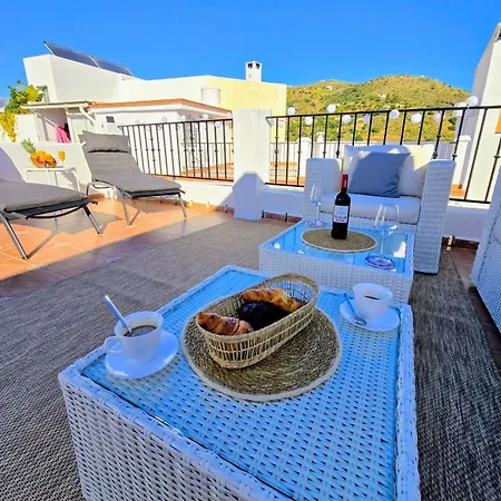Casa Luna-rooftop Terrace-torrox Pueblo